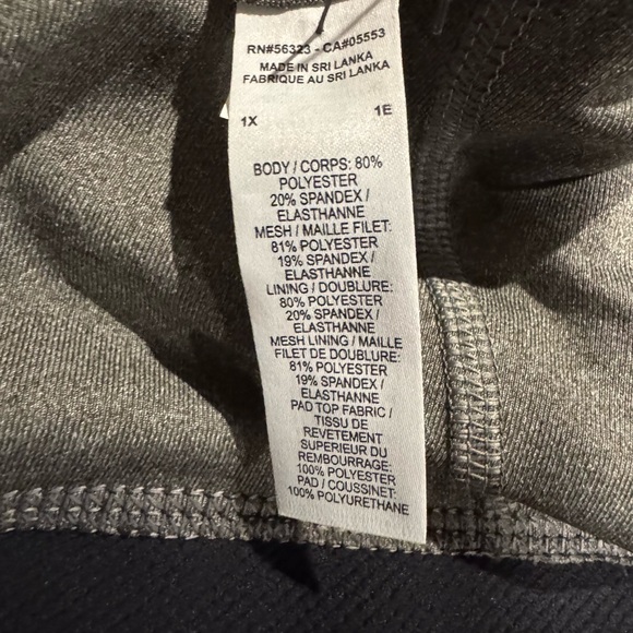 Nike Indy Sports Bra Gray 1X New - Picture 8 of 9